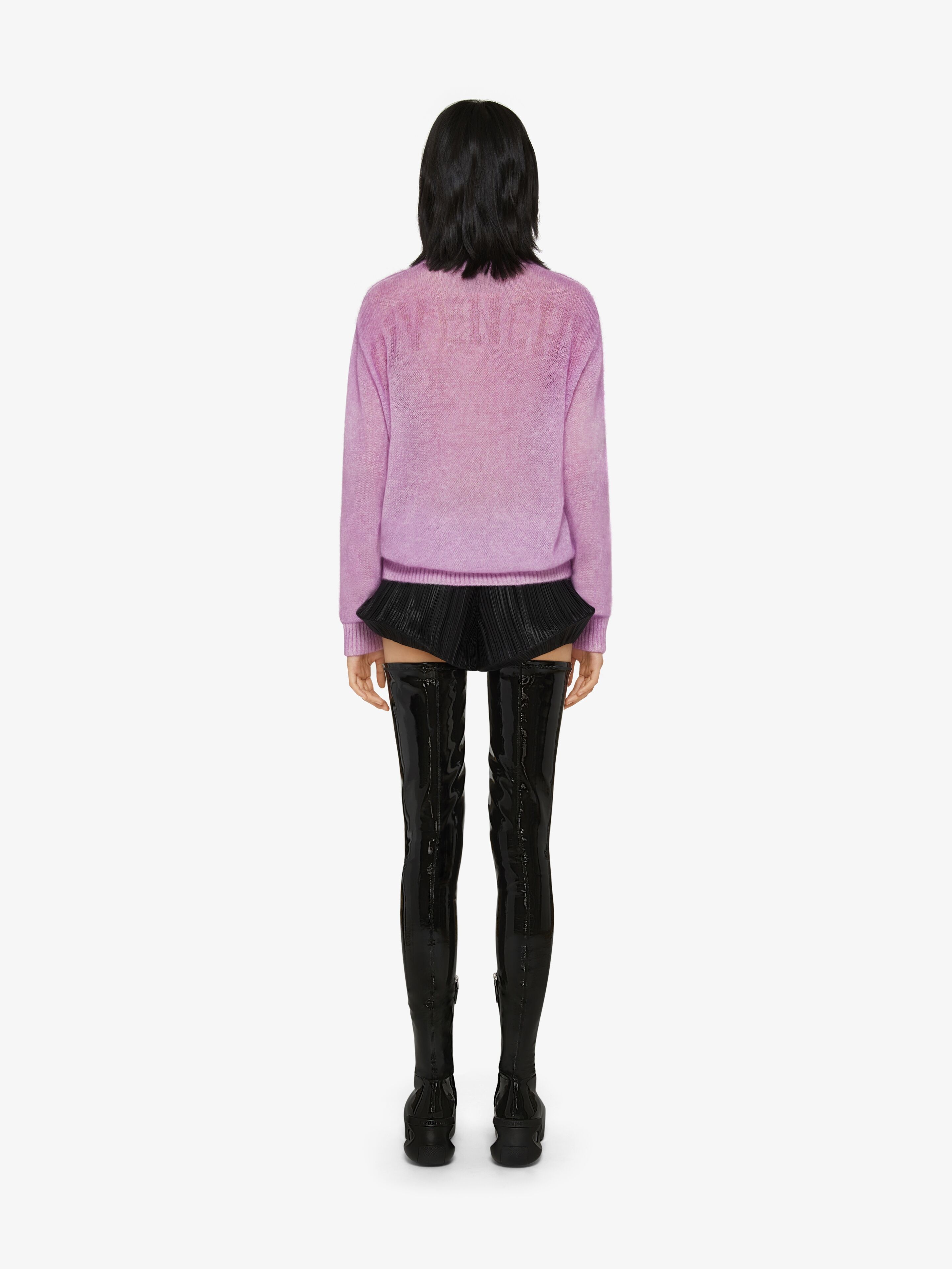 OVERSIZED SWEATER IN WOOL WITH CERAMIC PRINTS - 4