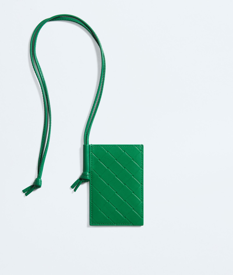 Intrecciato Stamp Badge Holder 1