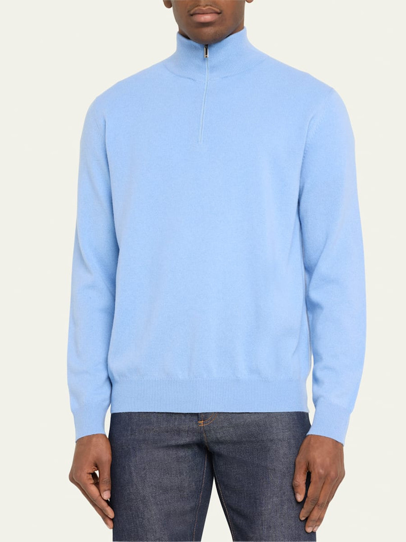 Men's Cashmere Half-Zip Sweater 4