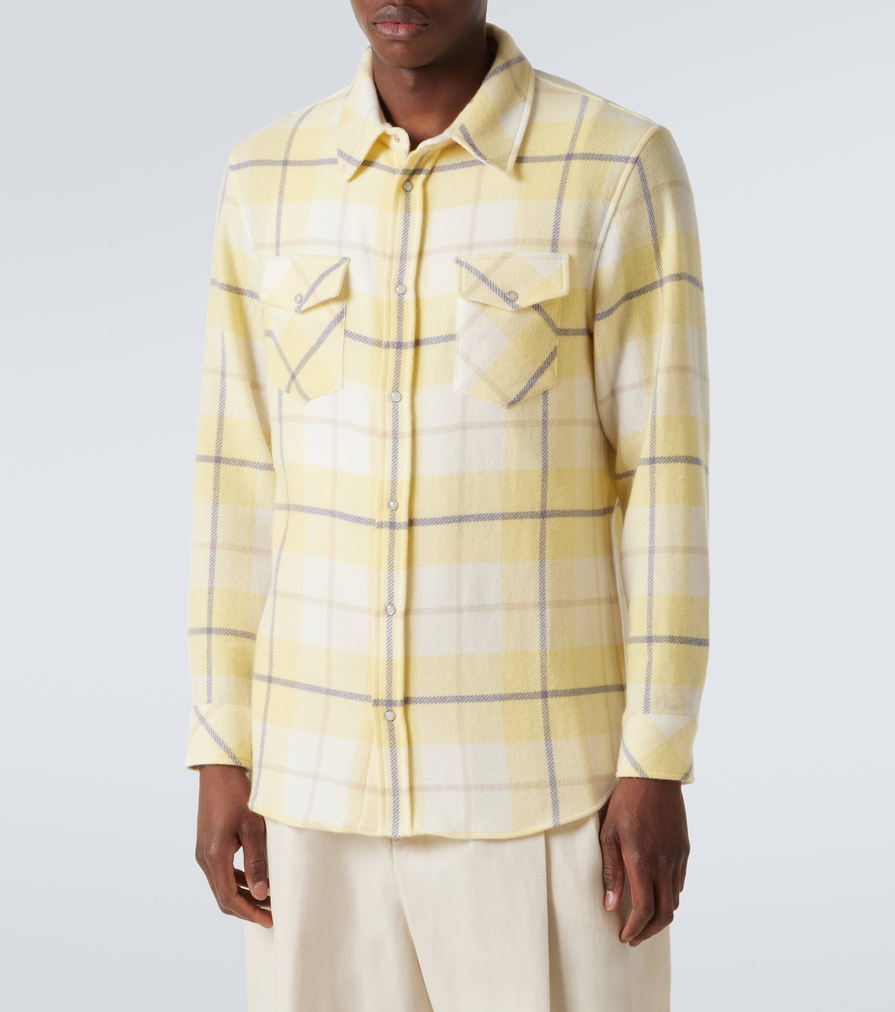 Dreamer plaid cashmere shirt - 3