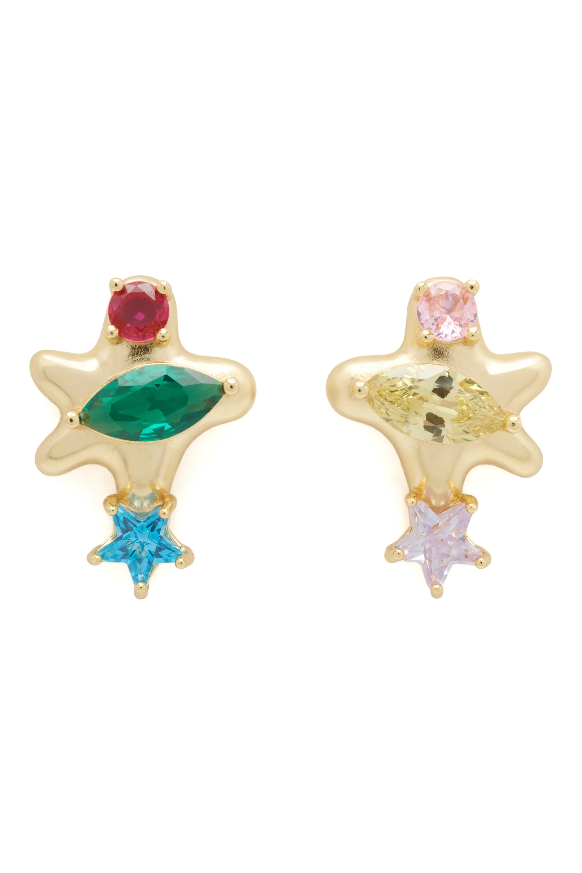 GOLD MULTI CONSTELLATION STUDS - 1