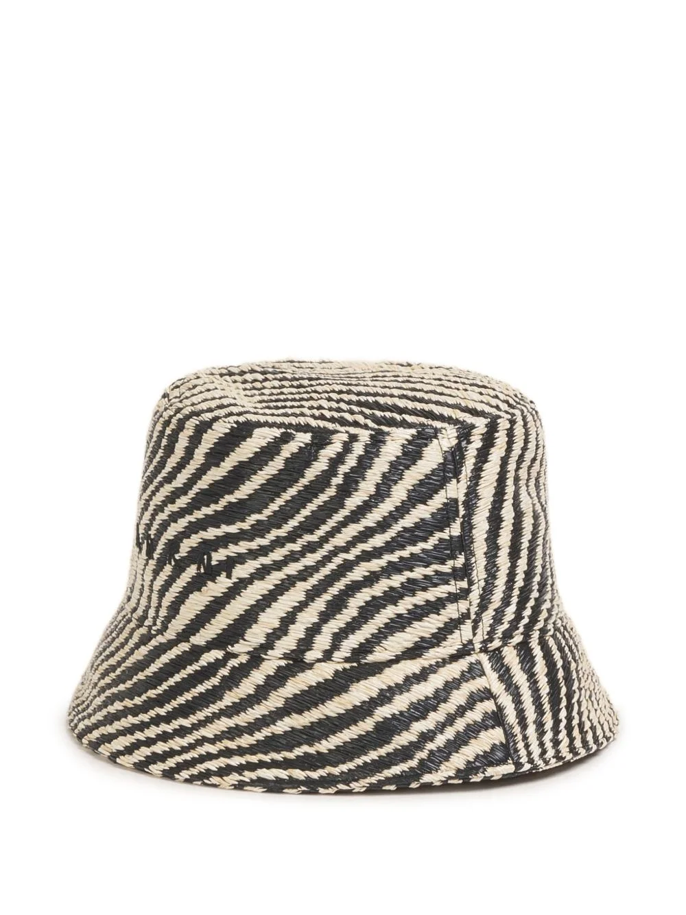 wavy-pattern bucket hat - 1