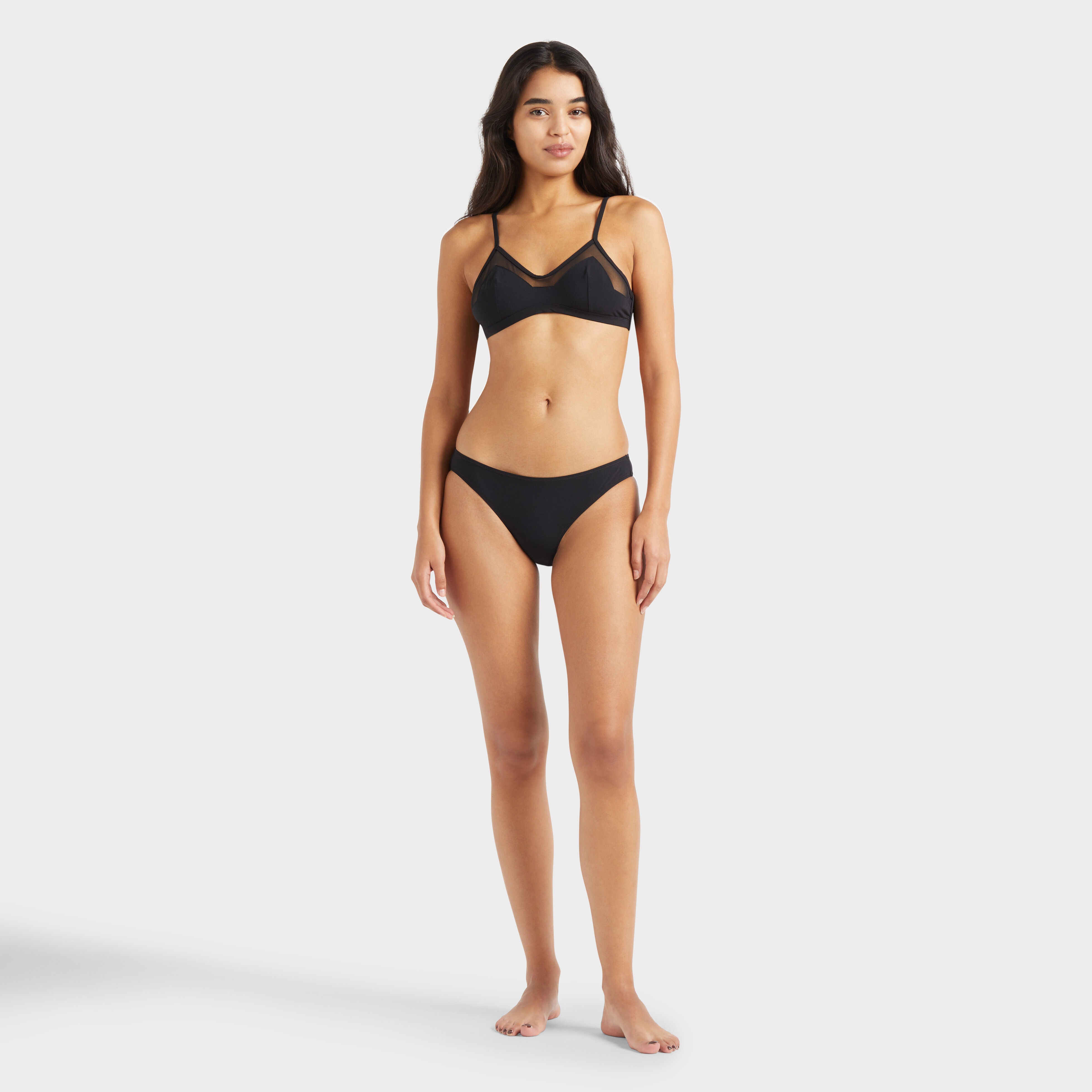Women Midi Brief Bikini Bottom Solid - 3