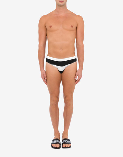 Moschino BLACK & WHITE STRIPES BIKINI BOTTOMS outlook