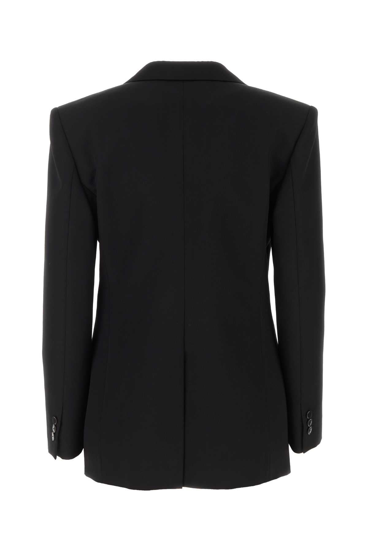 Givenchy Women Black Wool Blend Blazer - 2