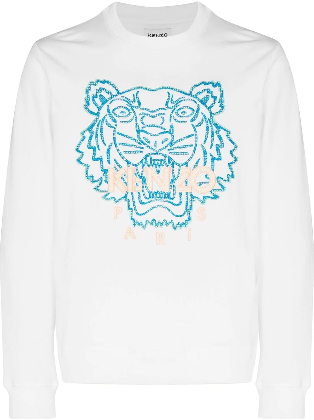 Tiger-embroidered sweatshirt - 1