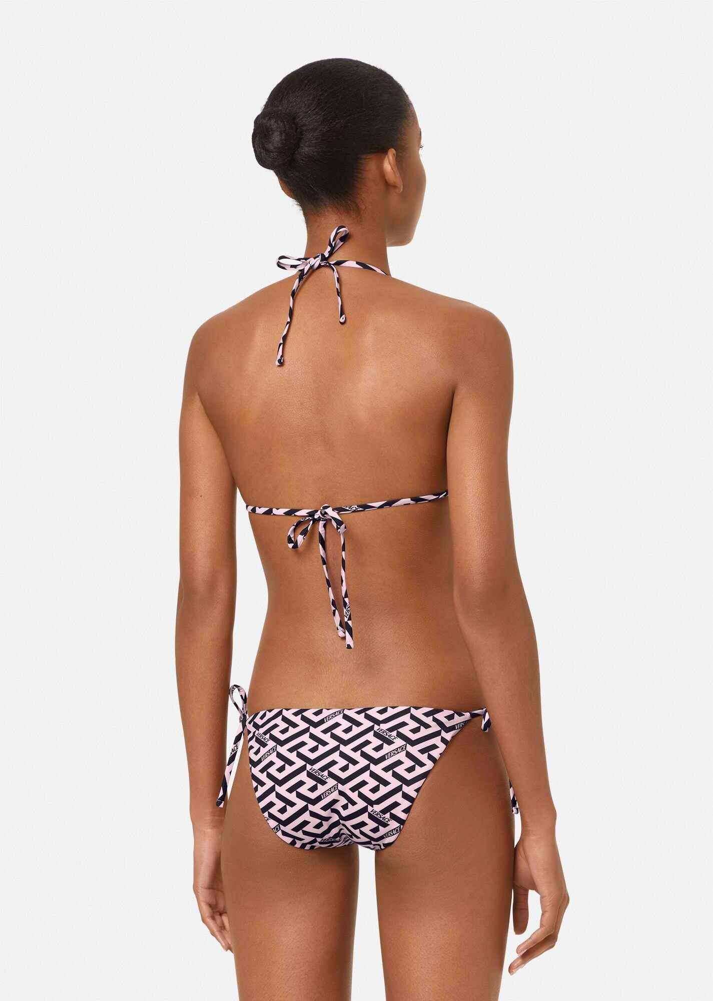Greca Signature Print Bikini Top - 3