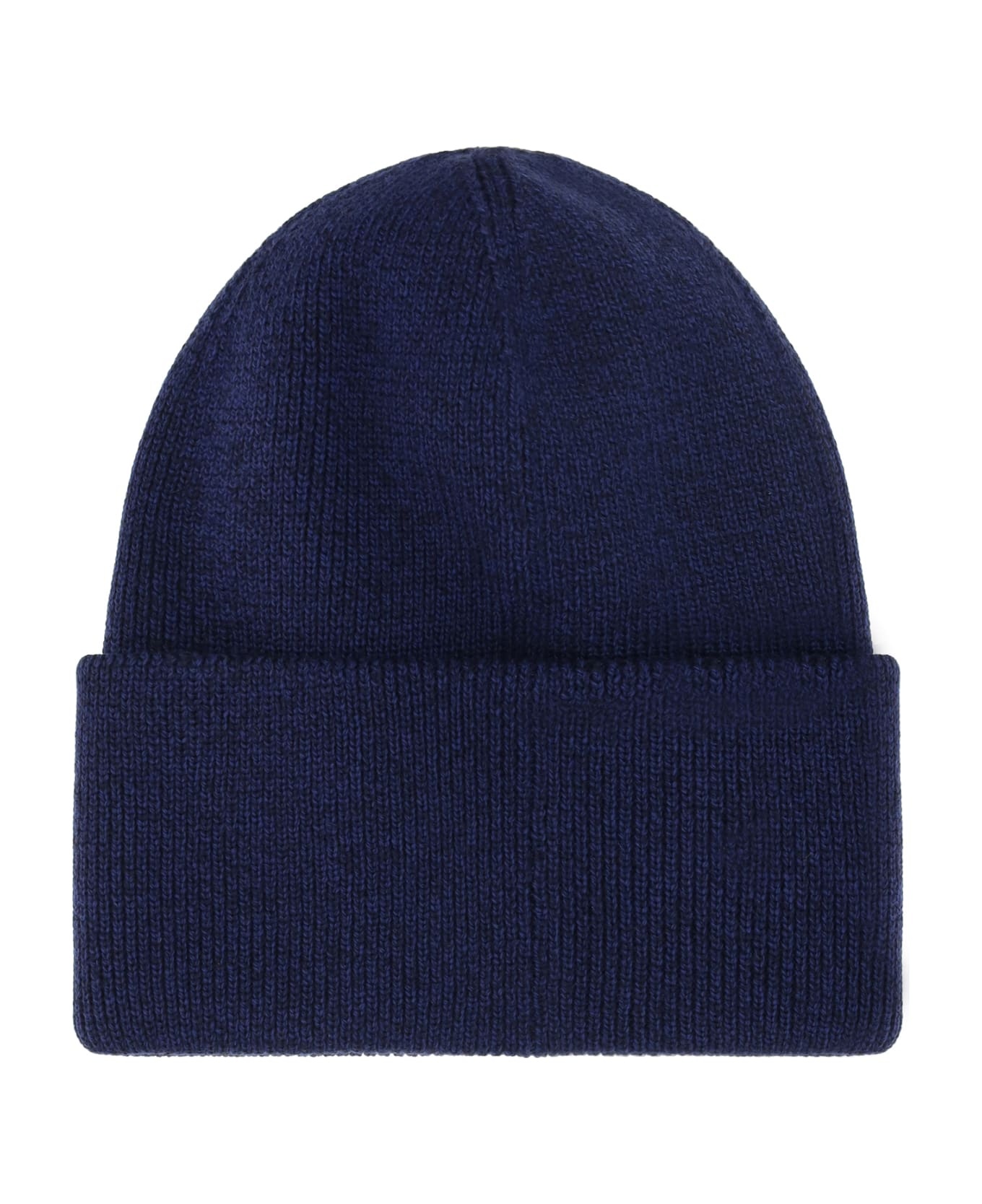 Artic Disc Blue Wool Beanie - 2