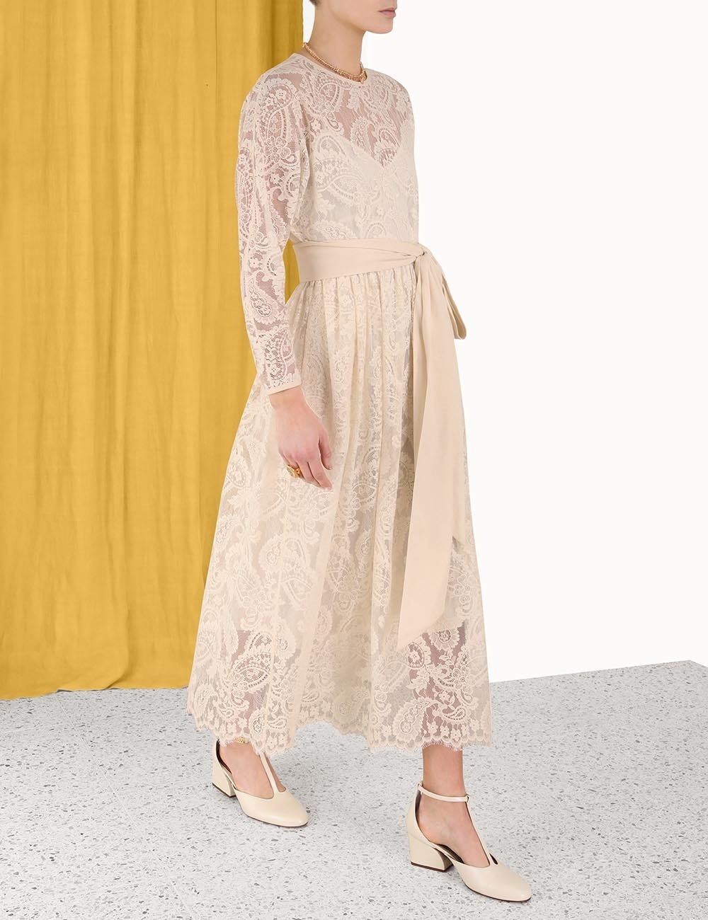 【Zimmermann】LUMINOSITY LACE BACK MIDI レースバック ドレス In The Details of Luminosity Fall 2023 | ZIMMERMANN