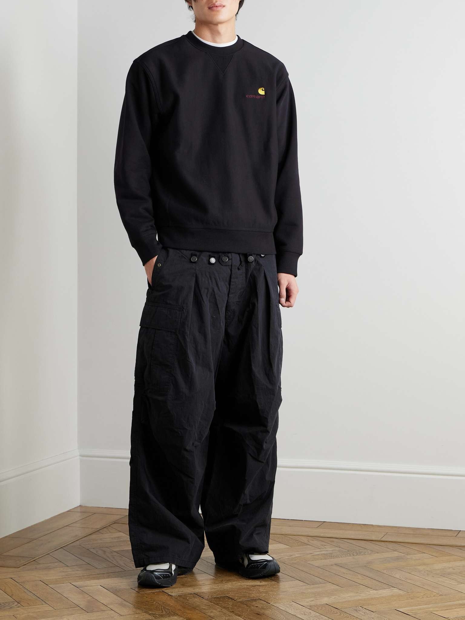 Logo-Embroidered Cotton-Blend Jersey Sweatshirt - 2