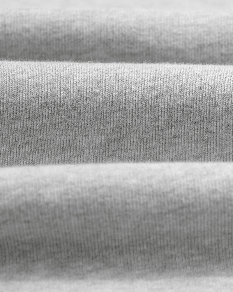 Hoxton - Heather Grey Brushed Organic Cotton Hoodie 9