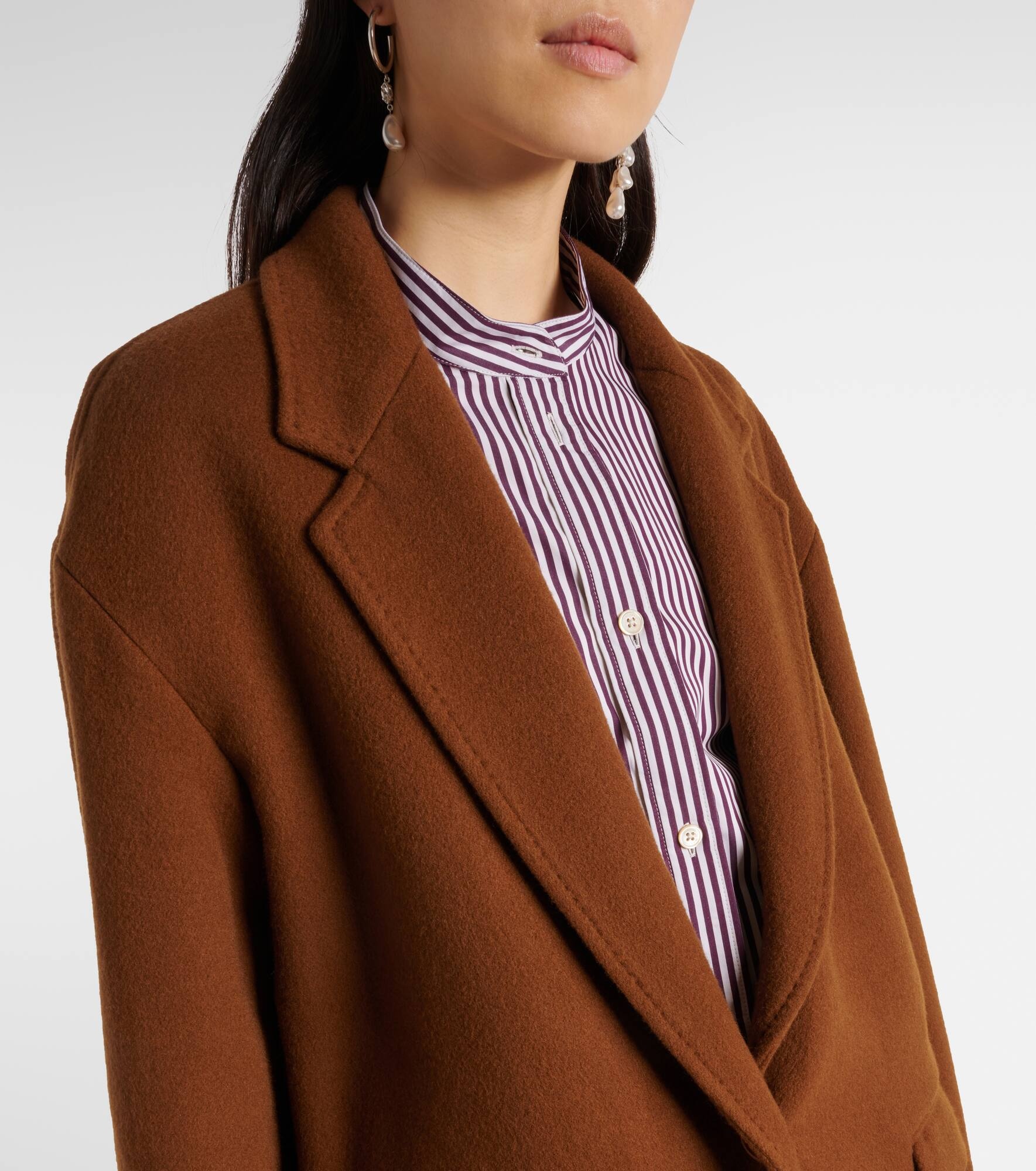 Efezia wool, cashmere and silk coat - 4