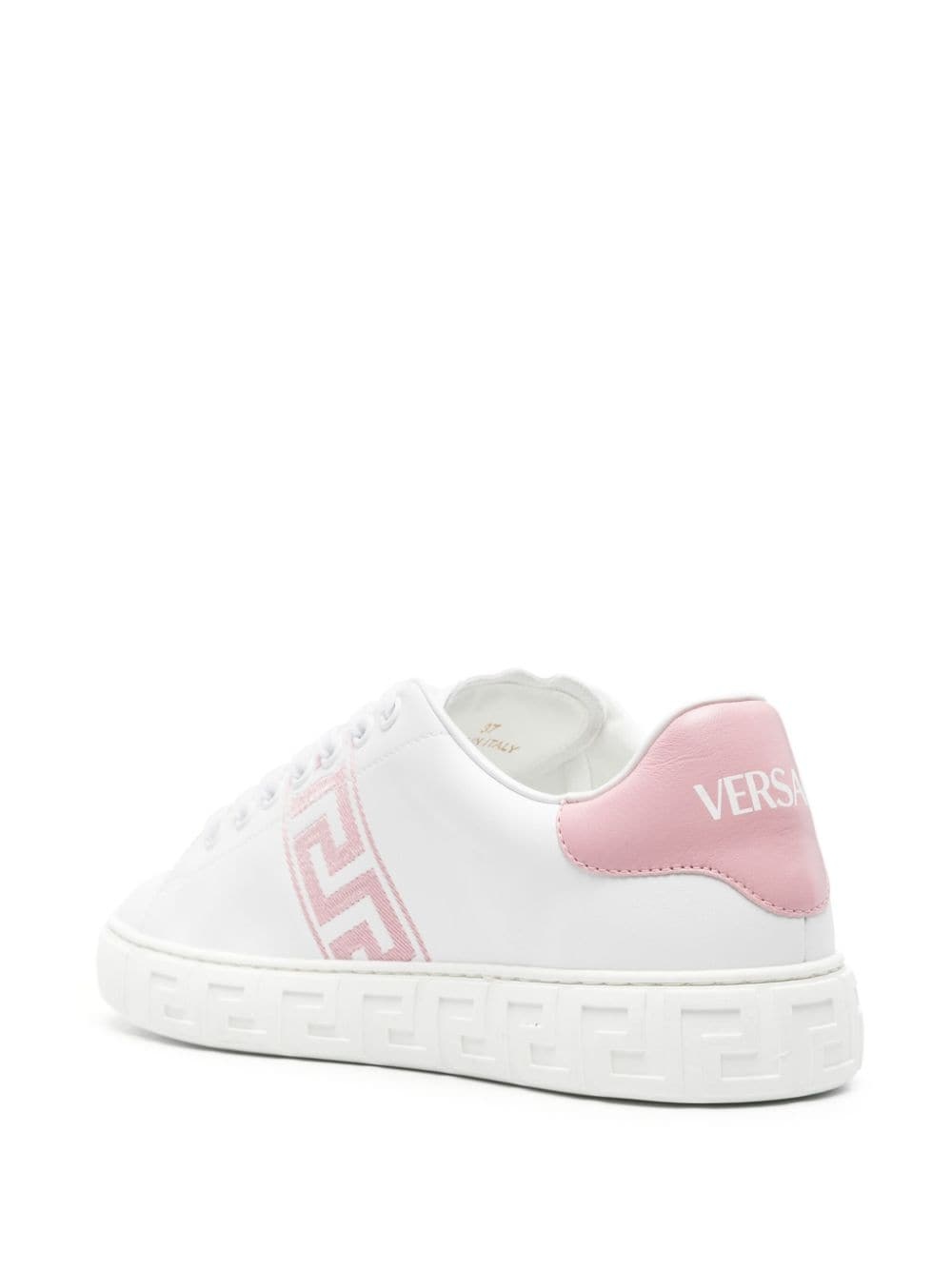 Greca-embroidered sneakers - 3
