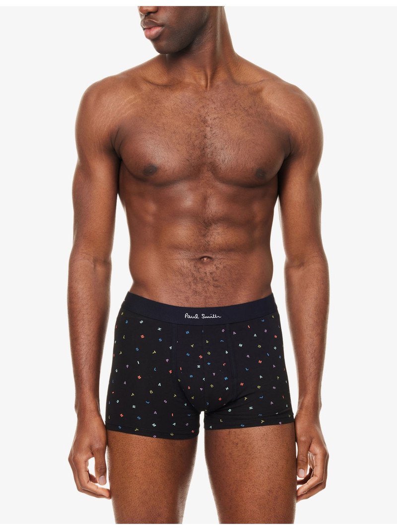 Paul Smith Striped Logo-Branded Pack Of Seven Cotton-Jersey Trunks outlook