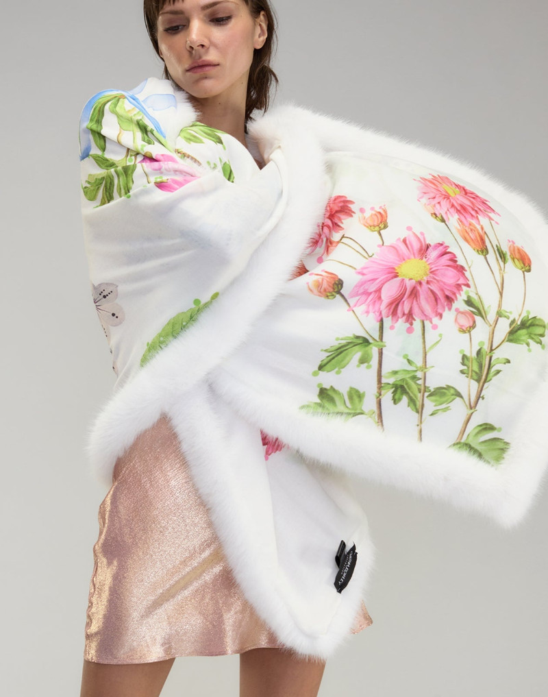 Faux Fur Trim Wrap 4