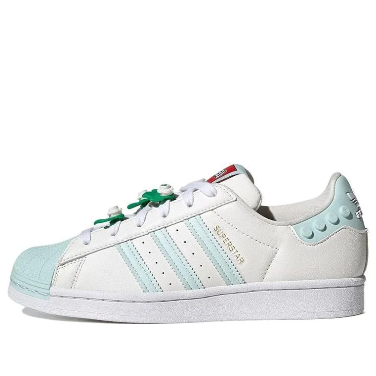 (WMNS) adidas LEGO x Superstar 'Clear White Ice Mint' GX7206 - 1