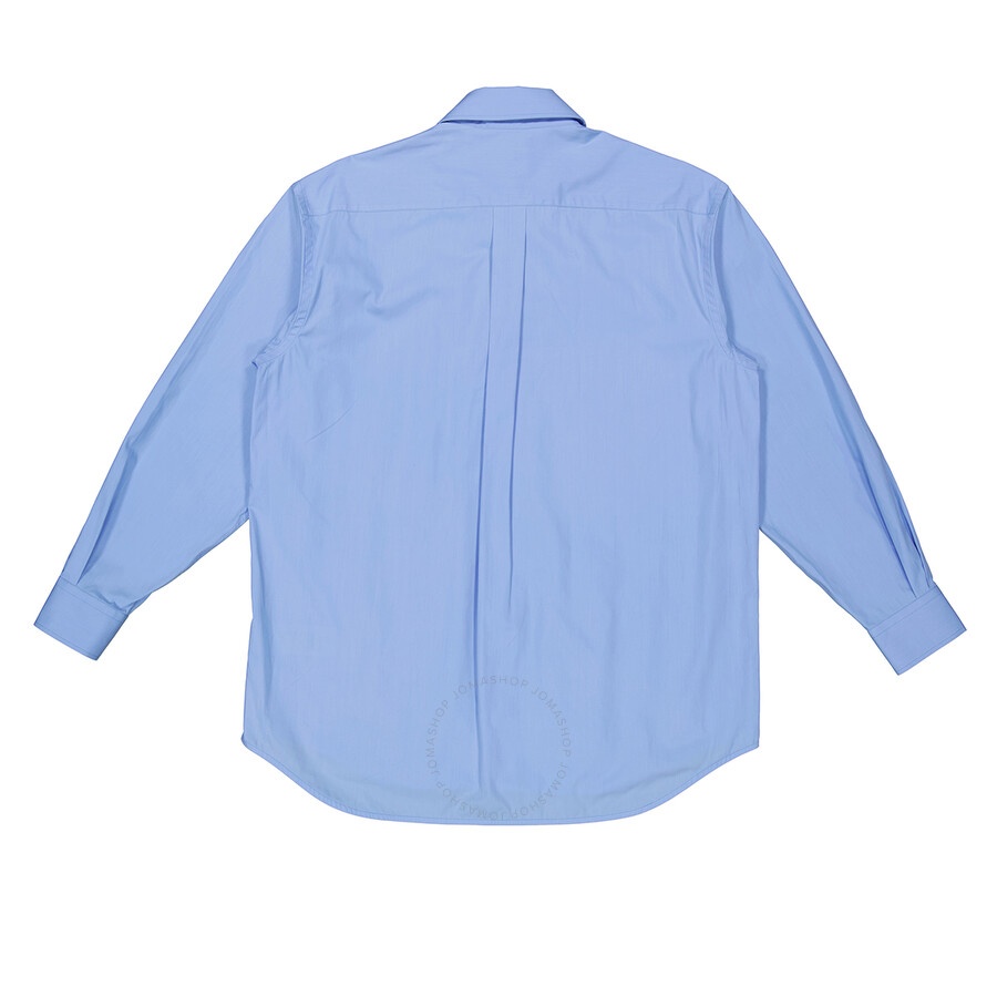 Burberry Ladies Vivid Cobalt Silk Pleated Shirt - 2
