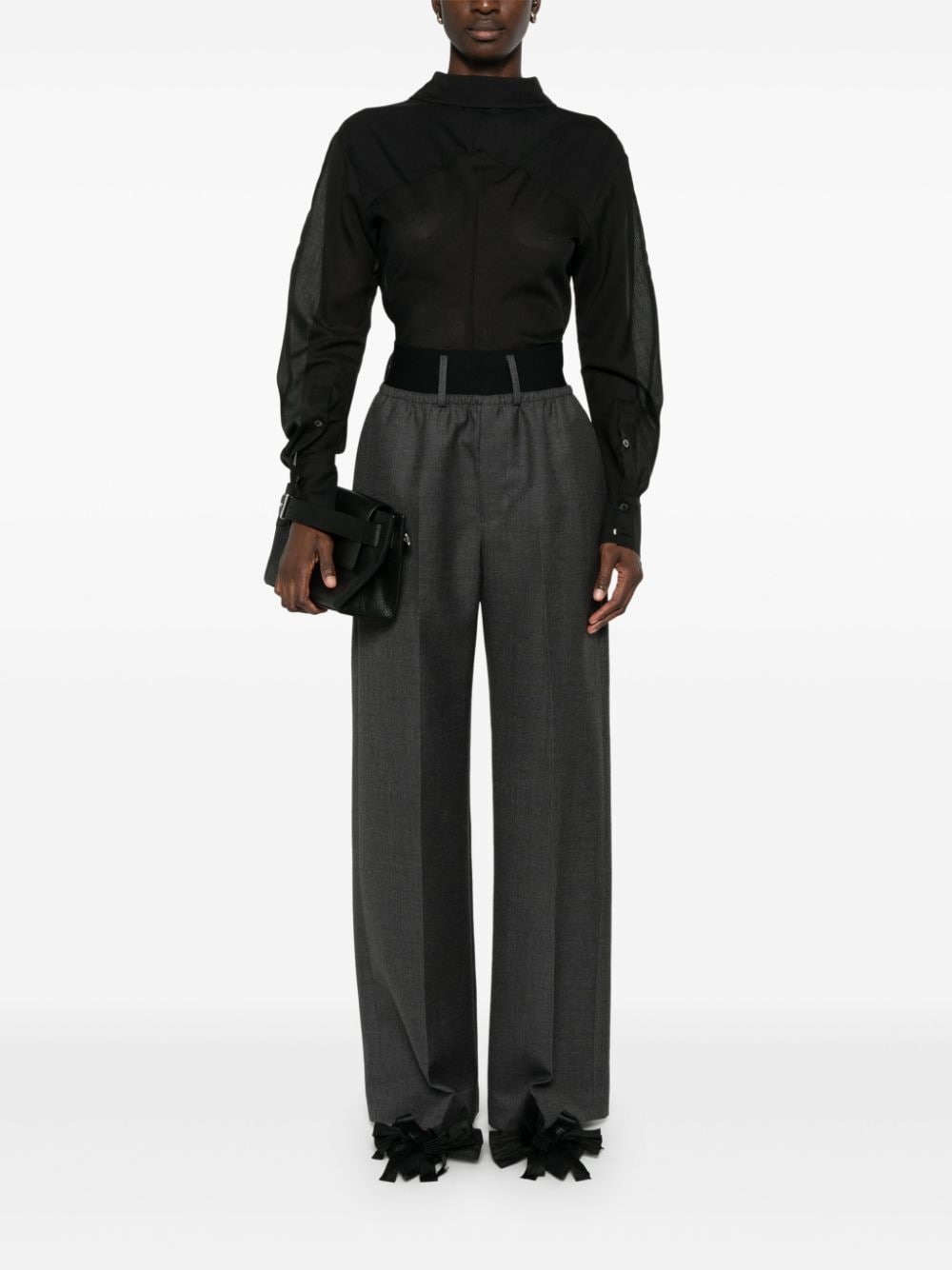 elasticated-waist trousers - 2