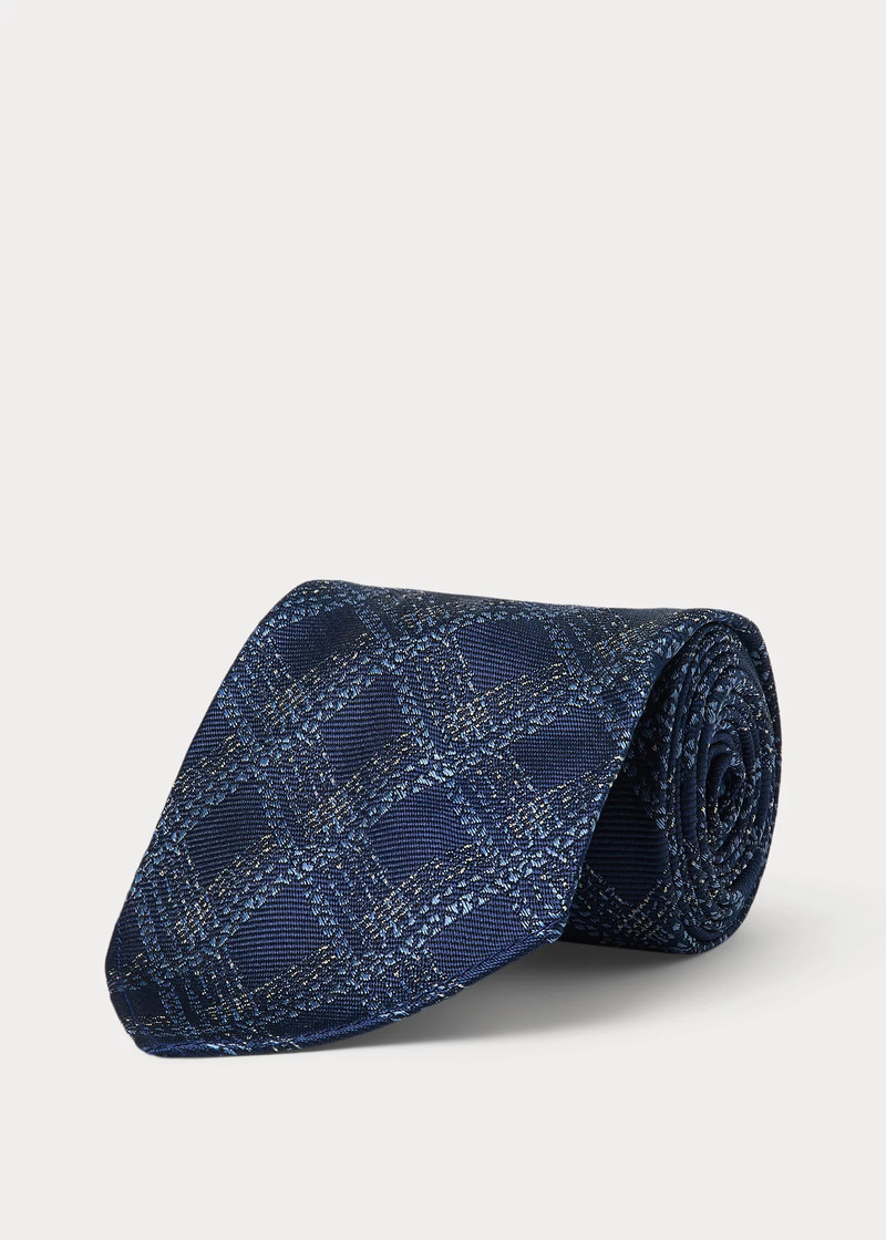 RRL by Ralph Lauren Handmade Plaid Silk Jacquard Tie outlook