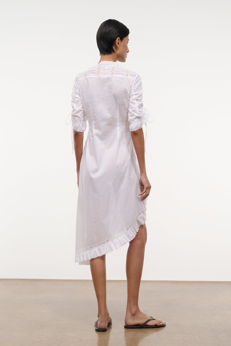 STAUD PAOLINA DRESS IVORY 3