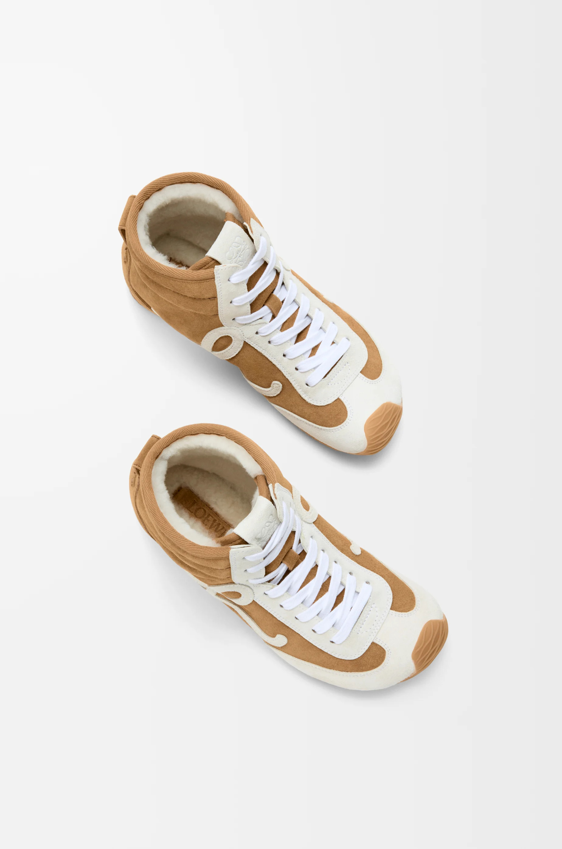 Ballet Runner 2.0 high-top in suede and shearling - 3