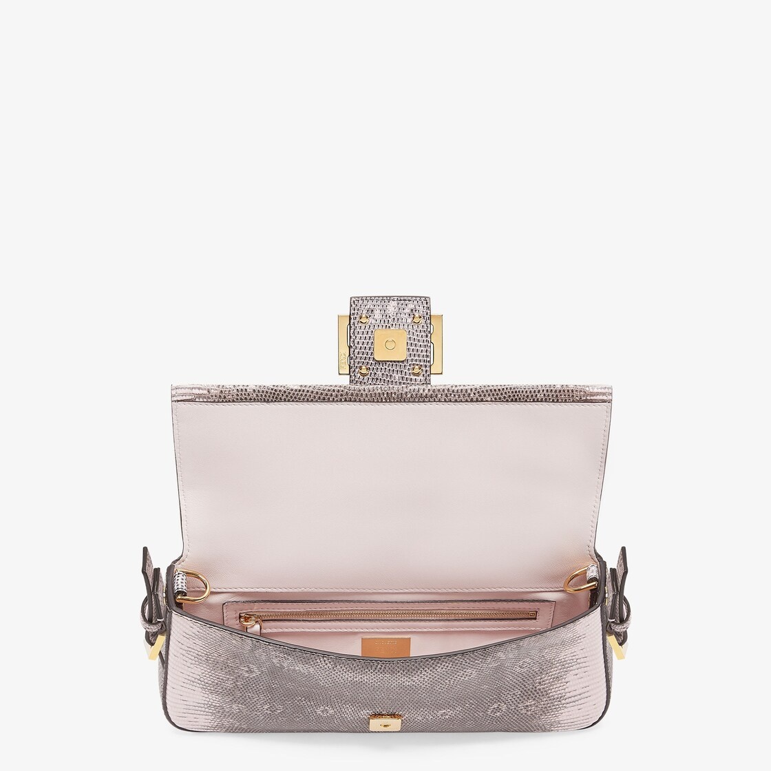 Pink lizard leather Re-Edition bag - 4