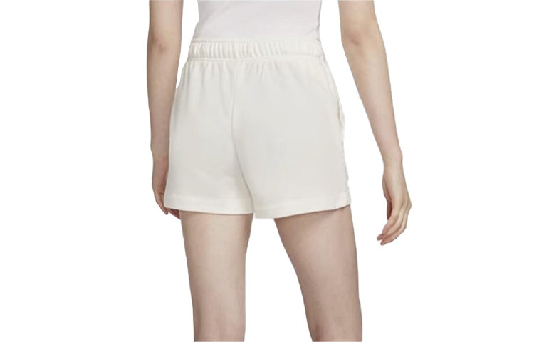 (WMNS) Nike Sportswear Club Fleece Shorts (Asia Sizing) 'Beige' HF6177-133 - 3