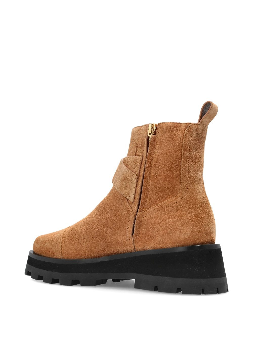 buckle-strap platform boots - 4