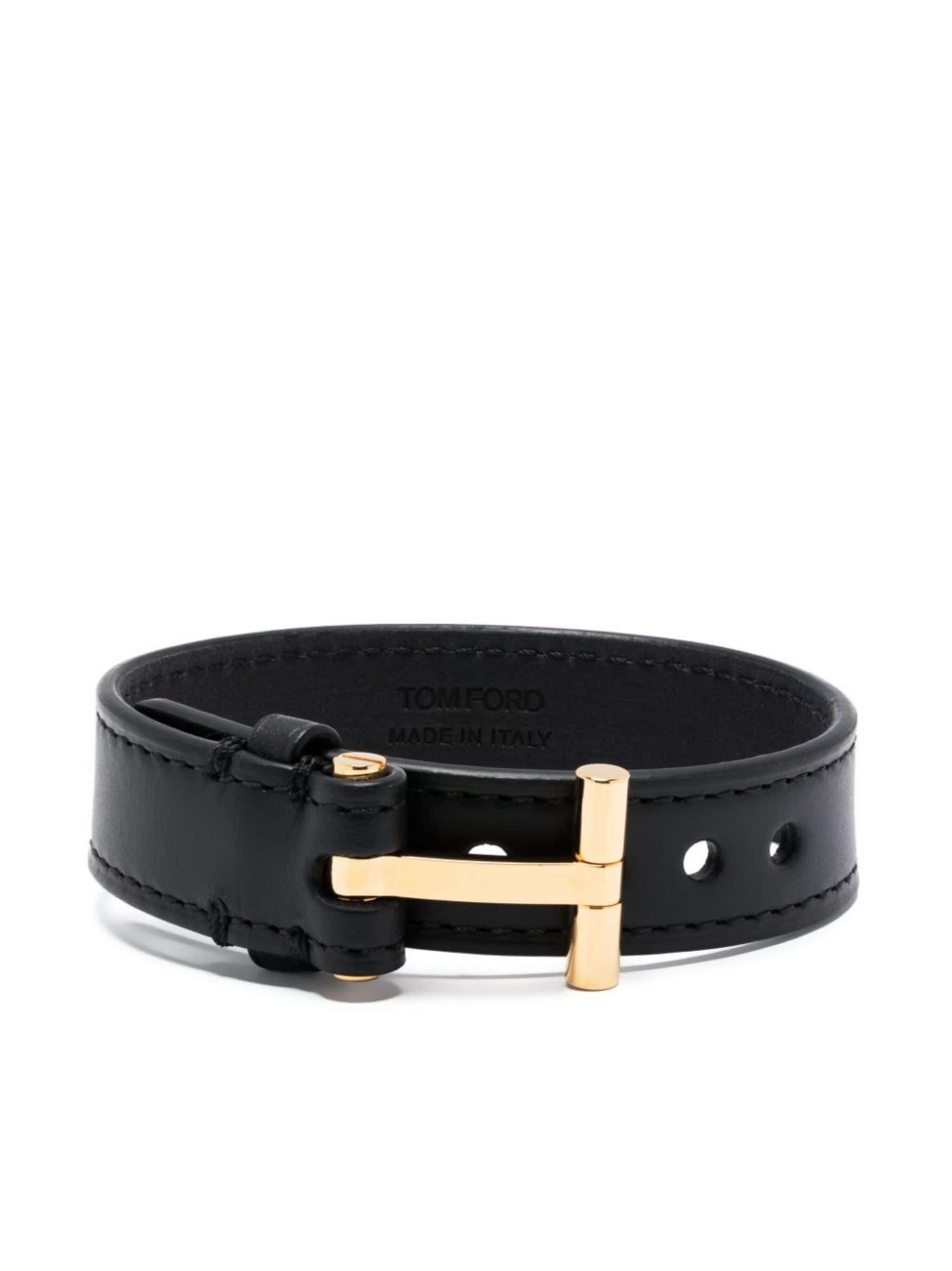 T-hinge leather bracelet - 1