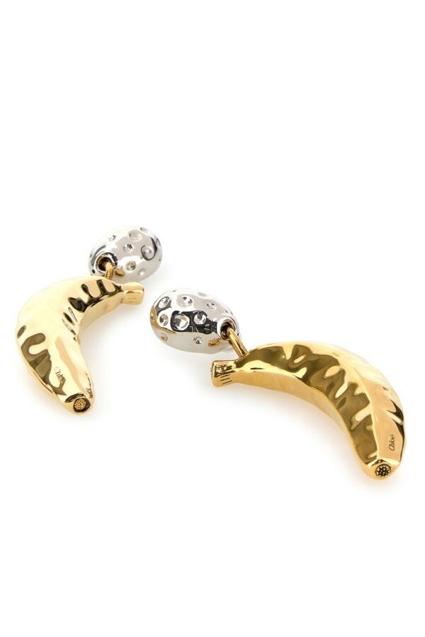 ピアス CHLOE Two-Tone l Chlo?? Bananas Earrings Chloé The Chloé Bananas Earrings in Vintage gold | Chloé US