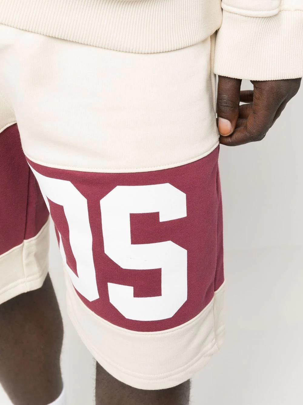 logo-print track shorts - 5