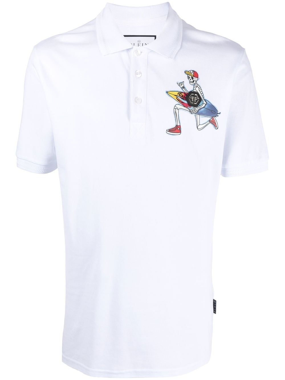 graphic-print polo shirt - 1