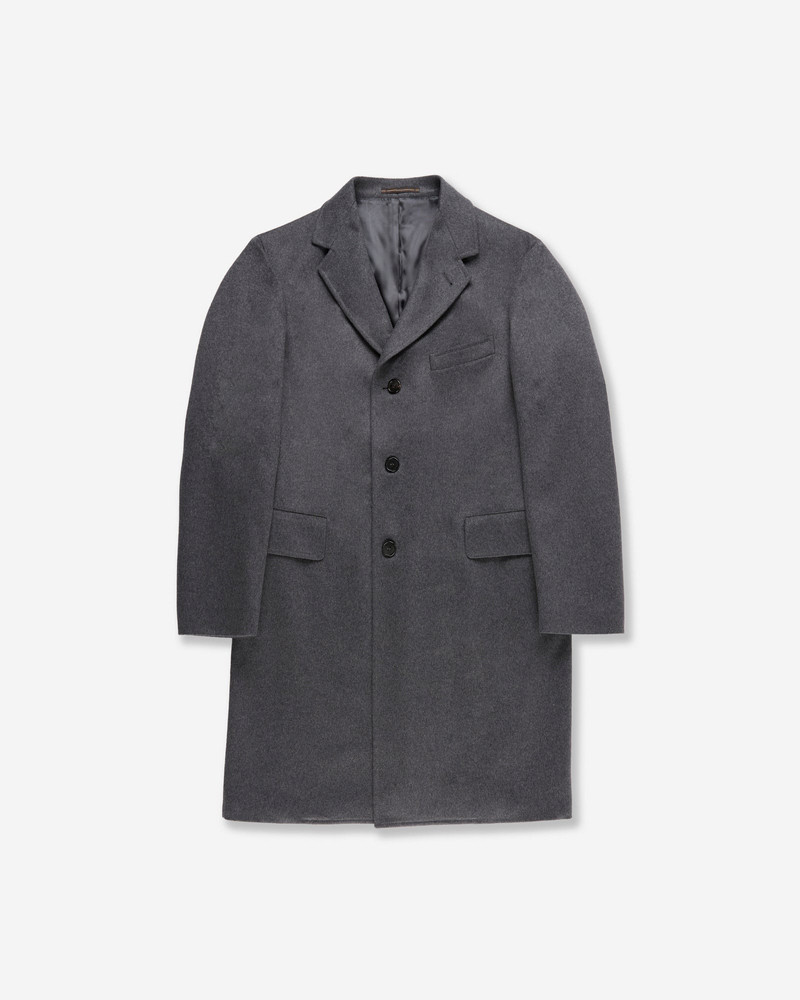 Regular fit wool and cashmere coat 1