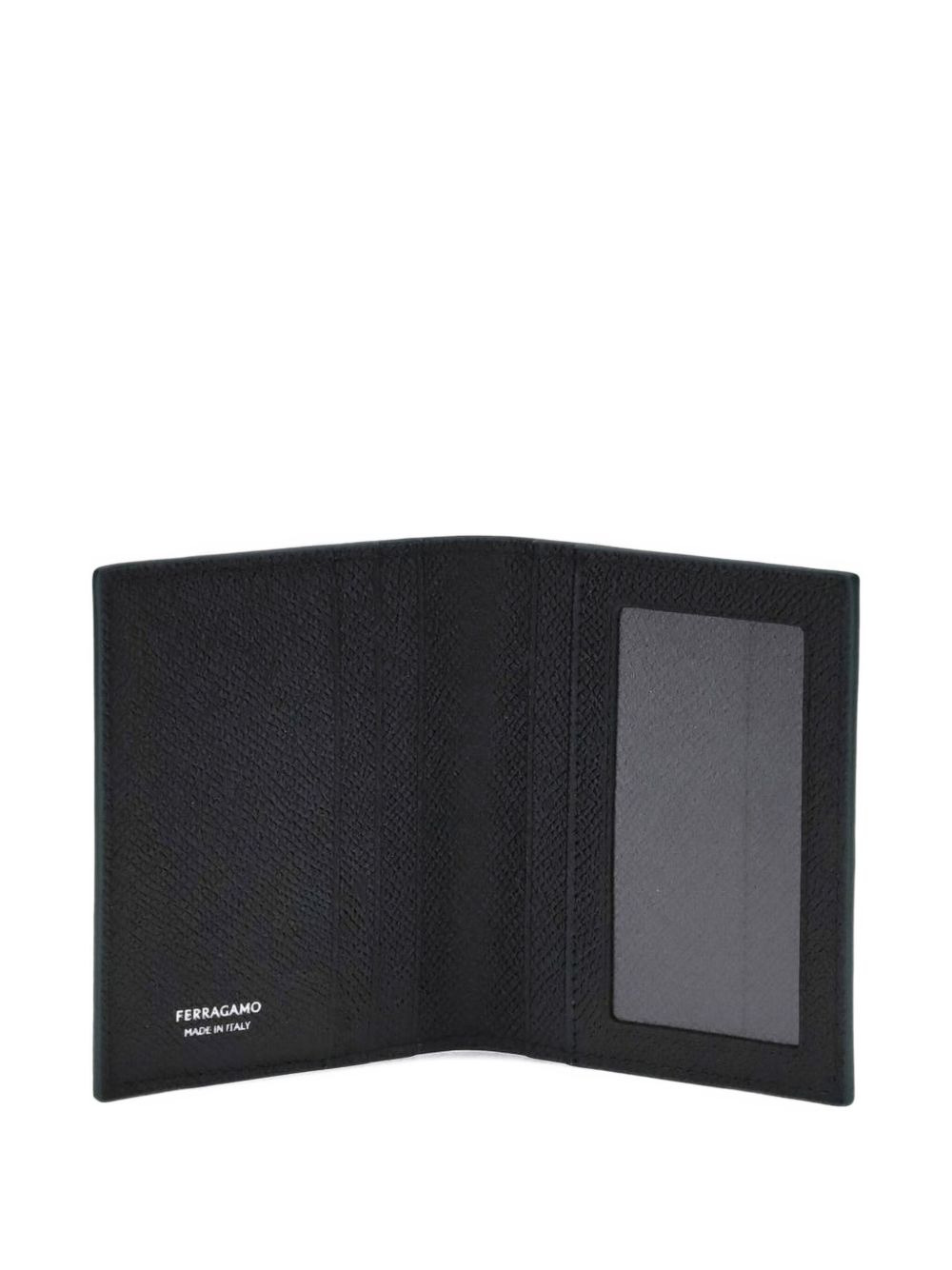 Gancini-embellished leather card holder - 3