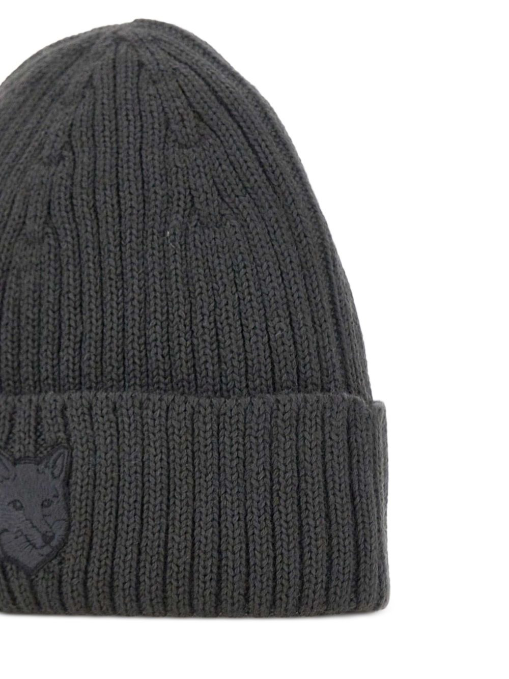 fox-head ribbed beanie - 4