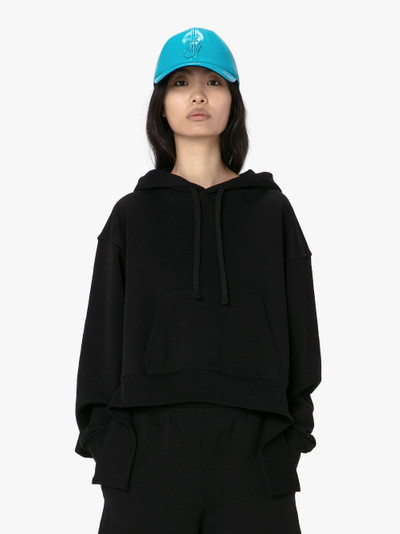 JW Anderson DECONSTRUCTED HEM CROPPED HOODIE outlook