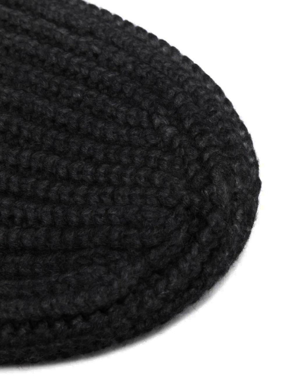 distressed knitted beanie - 2