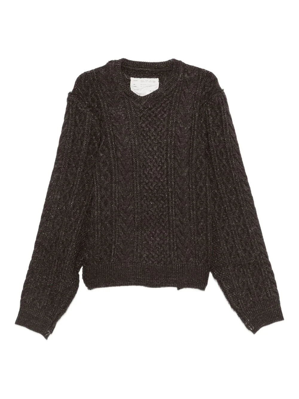cable-knit jumper - 1