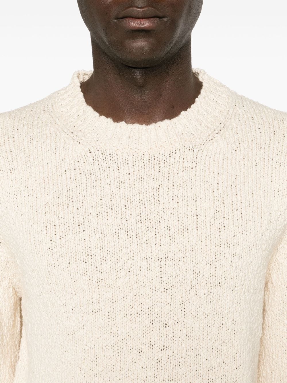 crew-neck cotton jumper - 5