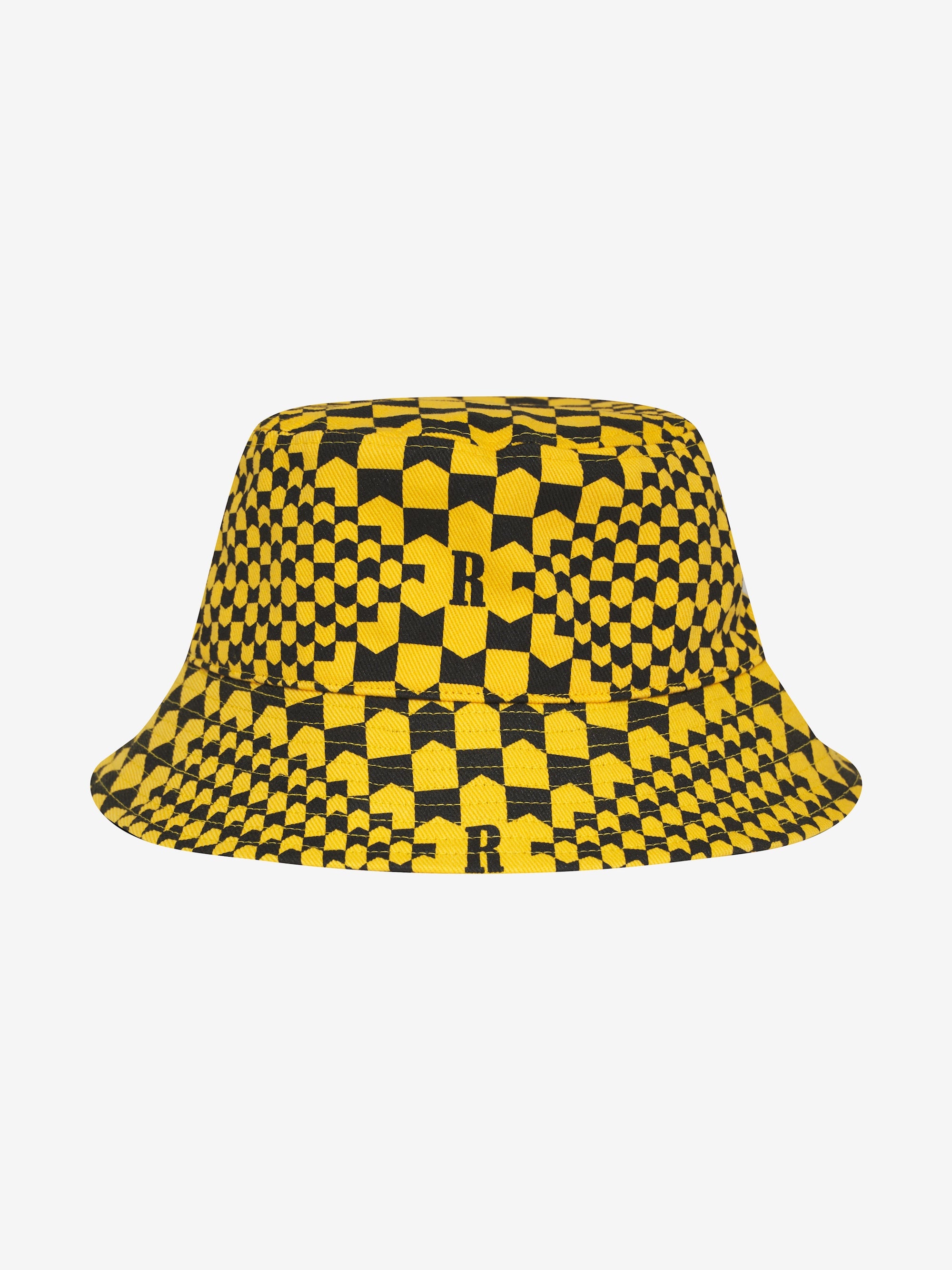 CHECKERED MONOGRAM BUCKET HAT - 1
