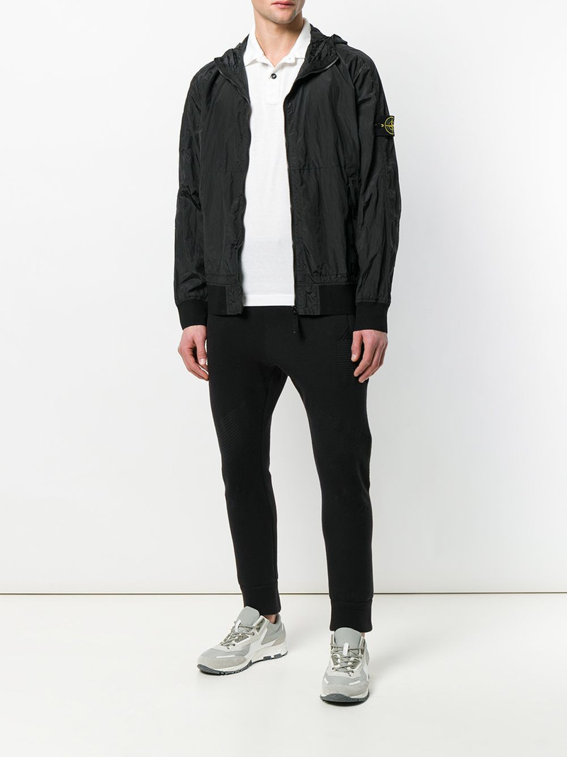 Stone Island logo patch polo shirt outlook