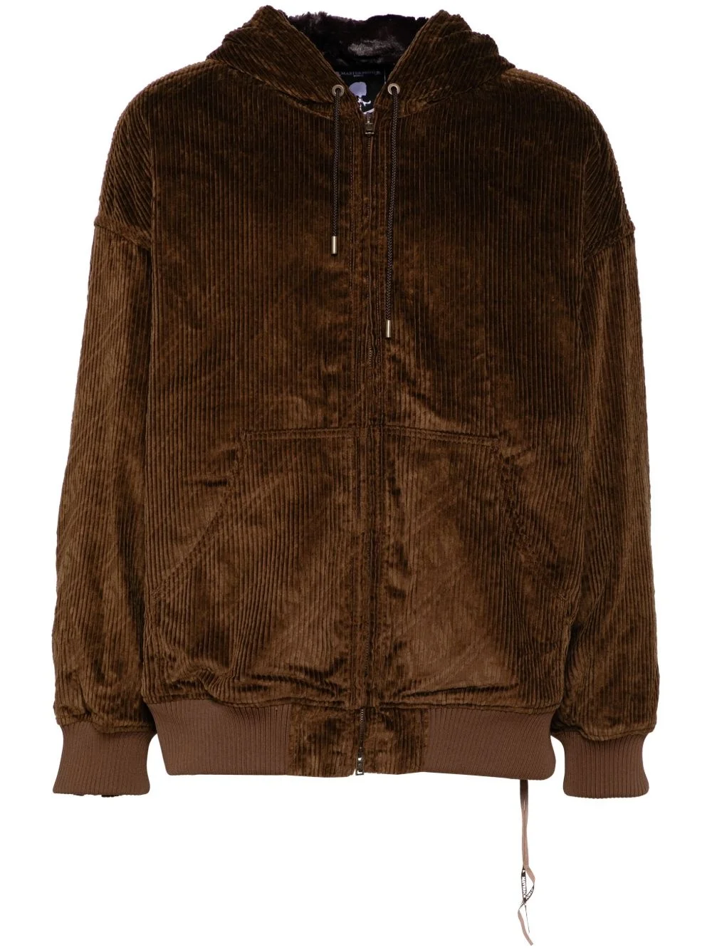 cordiroy hooded jacket - 1