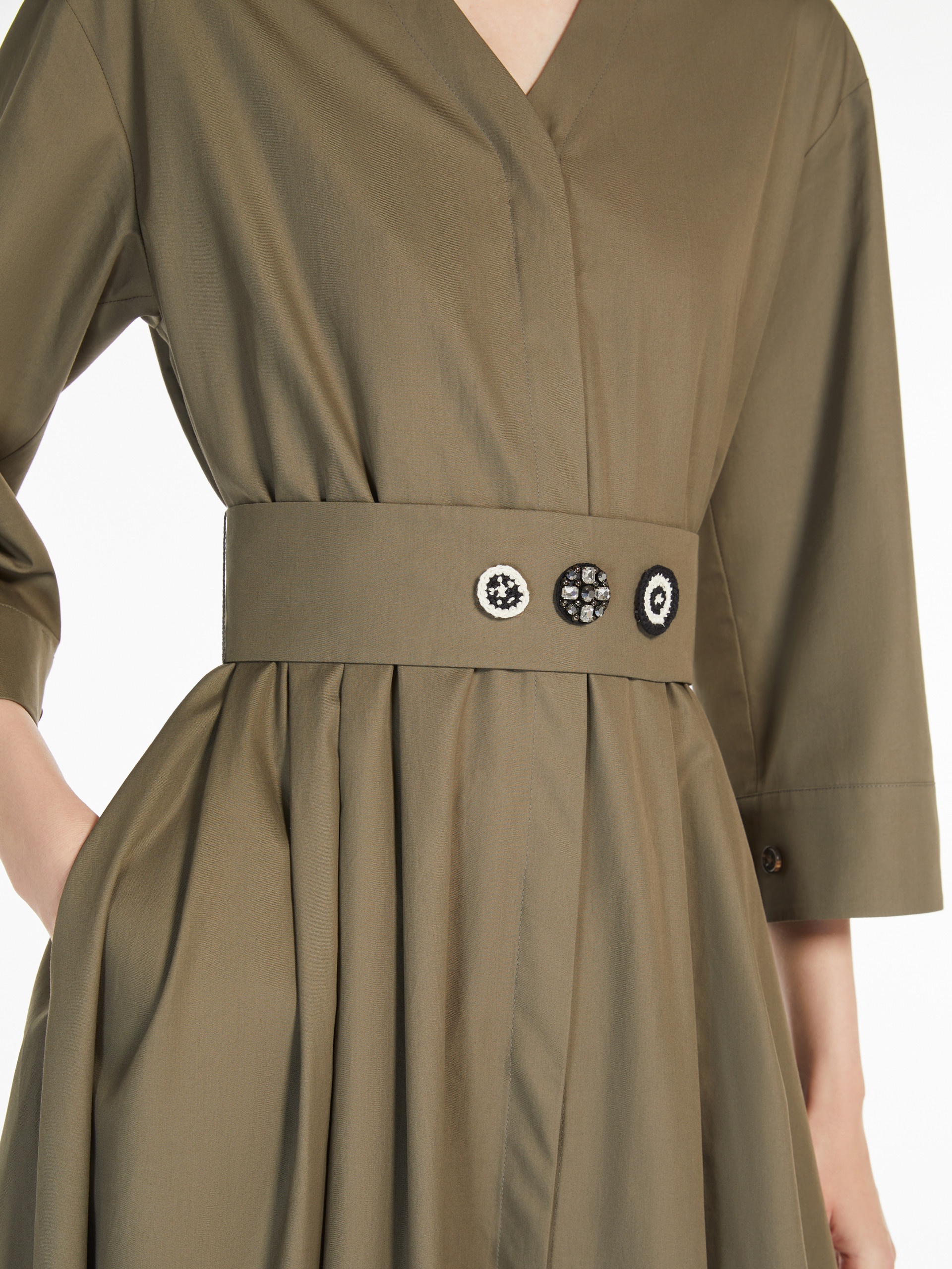 ARCELLA Cotton shirt dress - 5