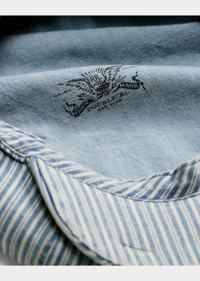 Striped Twill Newsboy Cap 3