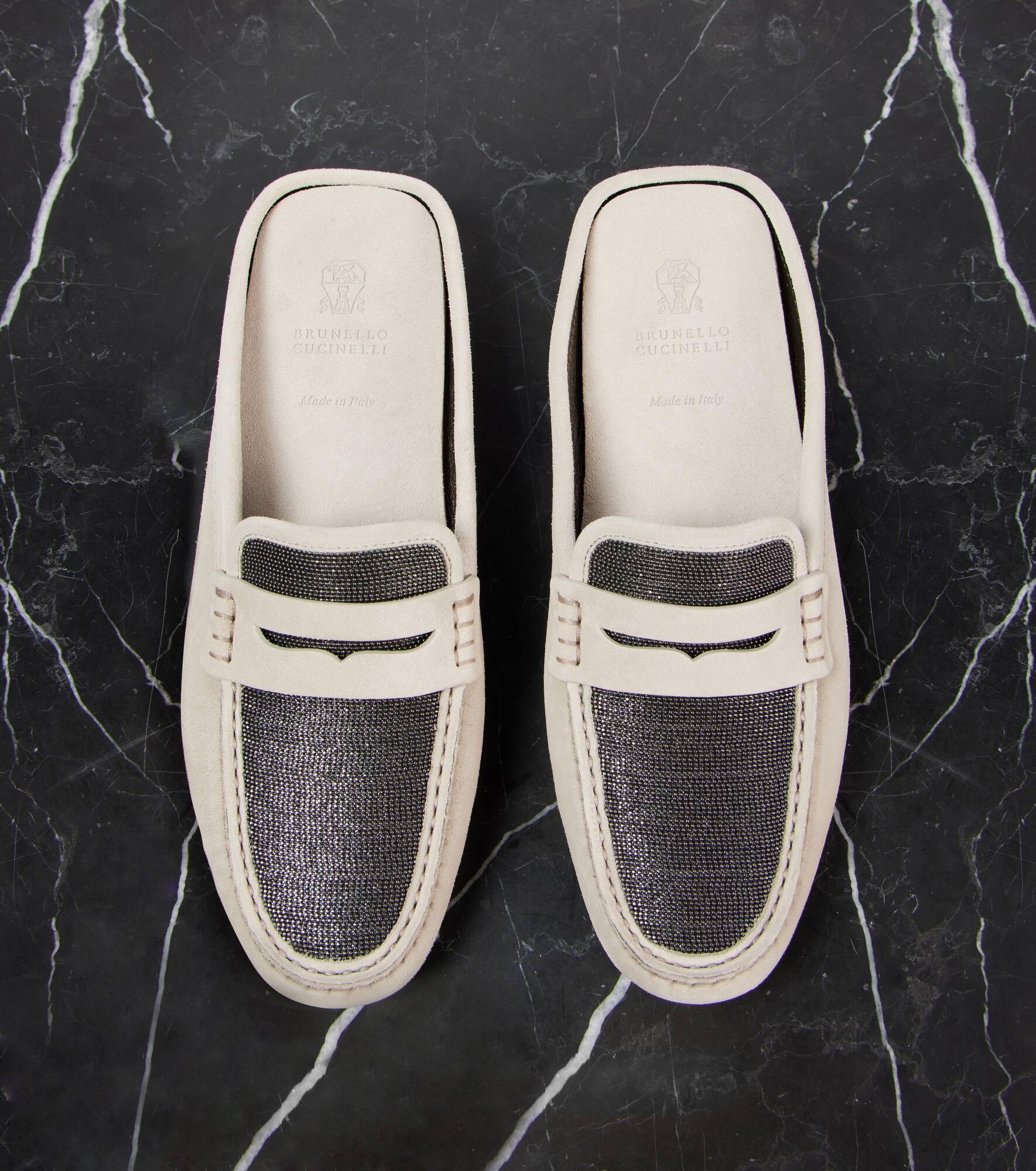 Monili suede driving mules - 5