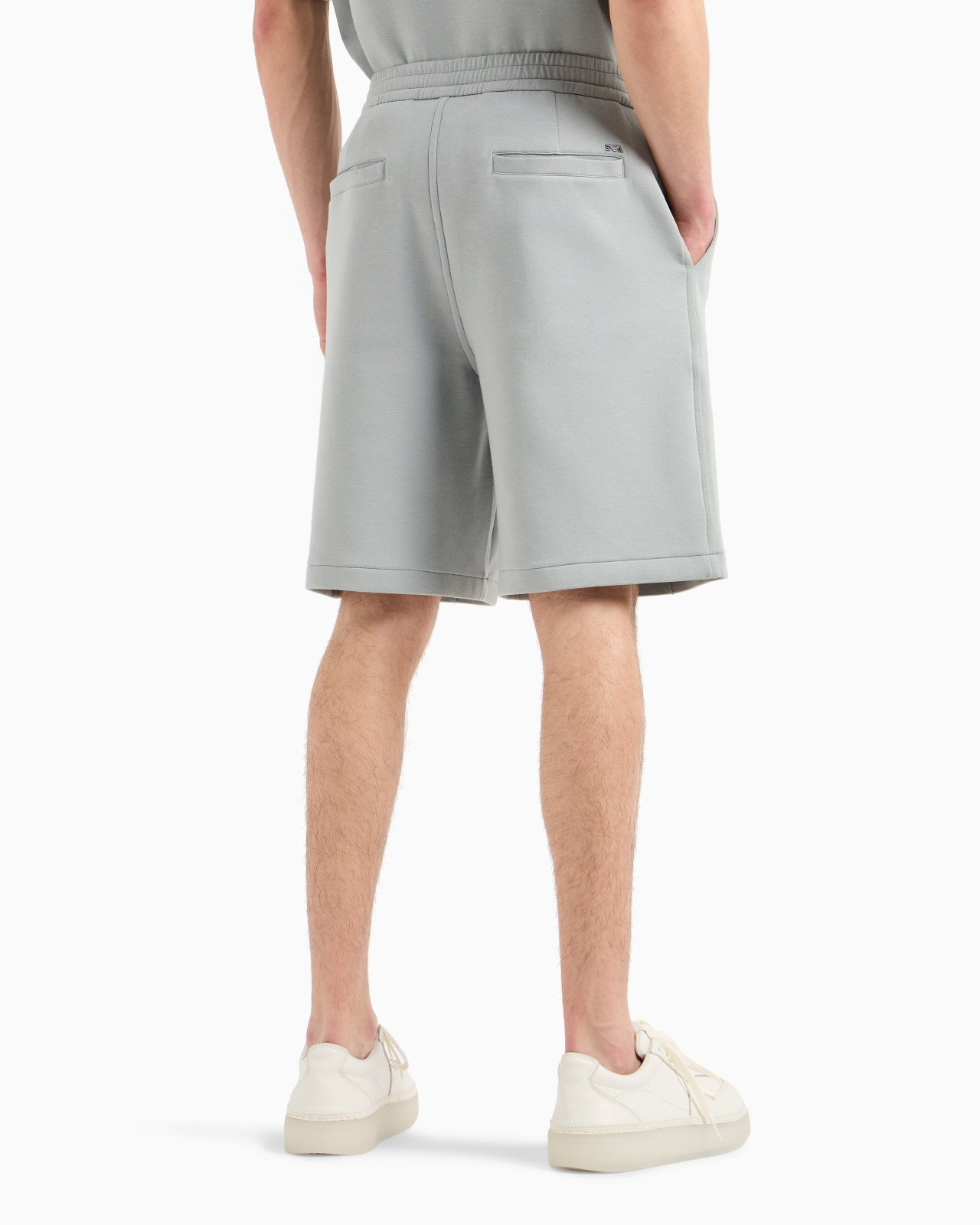 Double-jersey Bermuda shorts with ribs - 3