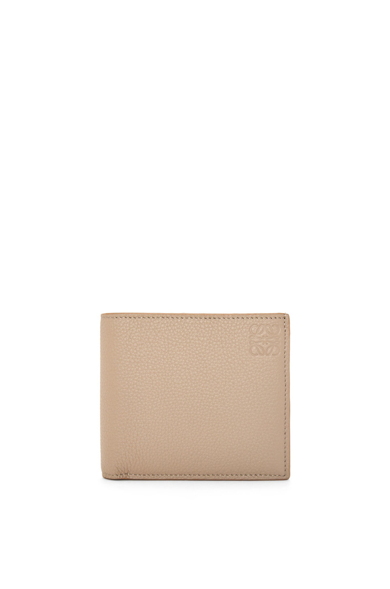 Bifold coin wallet in soft grained calfskin 1