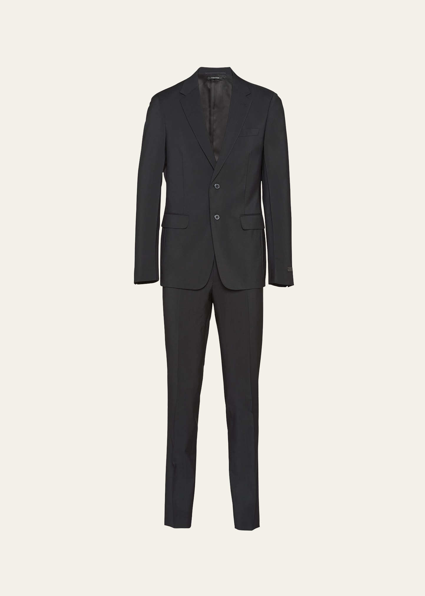 Men's Wool-Mohair Solid Suit - 1