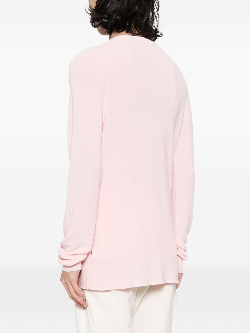 crew-neck cotton jumper - 4