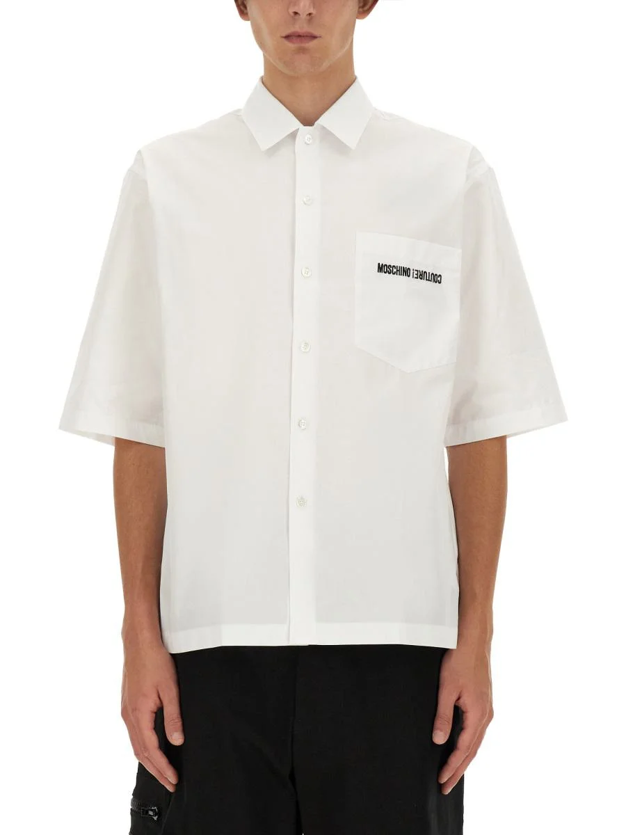 Moschino Upsidedown Logo Shirt - 1